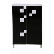 Cubic Shoe Cabinet White & Black