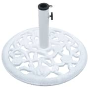Vidaxl Umbrella Base White 12 Kg 48 Cm Cast Iron Vidaxl Umbrella Base White 12 Kg 48 Cm Cast Iron