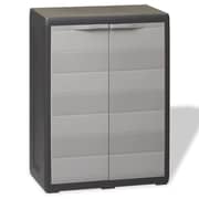 Vidaxl Garden Storage Cabinet With 1 Shelf Black And Grey Vidaxl Garden Storage Cabinet With 1 Shelf Black And Grey