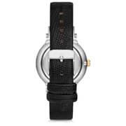 Omax Sunset Series Black Leather Analog Watch For Women SU002T12I