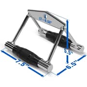 ULTIMAX V-Handle with Rotation and Rubber Cable Machine Attachment Exercise Handle, Rowing Machine Handle Set Pull Down Exercise Handles