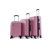 Para John Lightweight 3-pieces Abs Hard Side Travel Luggage Trolley Bag Set With Lock Unisex Hard Shell Strong Para John Lightweight 3-pieces Abs Hard Side Travel Luggage Trolley Bag Set With Lock Unisex Hard Shell Strong