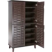 Galaxy Design 4 Door Wooden Shoe Rack & Organizer Dark Brown Colour Size L X W X H 80 x 40 x 130 cm Model - GDF-1518. Galaxy Design 4 Door Wooden Shoe Rack & Organizer Dark Brown Colour Size L X W X H 80 x 40 x 130 cm Model - GDF-1518.