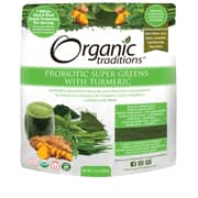 Organic Traditions Probiotic Super Greens With Turmeric 100g