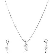 Swiss Design Jewelry Set for Women Silver SDJS-04 Swiss Design Jewelry Set for Women Silver SDJS-04