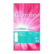 Carefree Breathable Pantyliners With Cotton Extract 34 Pcs