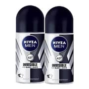 Nivea 82245 Deo Roll On Black & White Men 50ml Twin Pack Nivea 82245 Deo Roll On Black & White Men 50ml Twin Pack