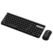 Vmax Retro Wireless Keyboard Mouse Bundle Black