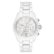 Michael Kors Ladies's Bradshaw White Coating Stainless-Steel Ladi Michael Kors Ladies's Bradshaw White Coating Stainless-Steel Ladi