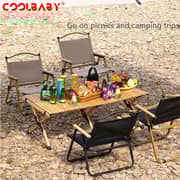 COOLBABY Outdoor Folding Chair Black Small ZRW-ZDY01-SRK