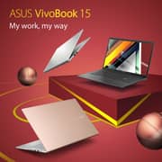 ASUS VivoBook 15 (2021) Laptop - AMD Ryzen 5-5500U / 15.6inch FHD / 8GB RAM / 512GB SSD / Shared AMD Radeon Graphics / Windows 11 Home / English & Arabic Keyboard / Black / Middle East Version - [M513UA-EJ634W]