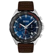 Hugo Boss 1513663 Intensity Quartz Chronograph Brown Leather Watch Men Hugo Boss 1513663 Intensity Quartz Chronograph Brown Leather Watch Men
