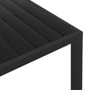 vidaXL Garden Table Black 150x90x74 cm Aluminium and WPC vidaXL Garden Table Black 150x90x74 cm Aluminium and WPC