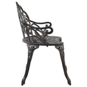 Vidaxl Bistro Bench 100cm Bronze Cast Aluminium