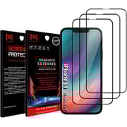 MARGOUN 3 Pack for iPhone 14 Screen Protector Tempered Glass Black MARGOUN 3 Pack for iPhone 14 Screen Protector Tempered Glass Black