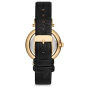 Omax Sunset Series Black Leather Analog Watch For Women SU003G12I