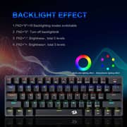 Redragon Jax Gaming Mechanical Keyboard With Brown Switch Black Redragon Jax Gaming Mechanical Keyboard With Brown Switch Black