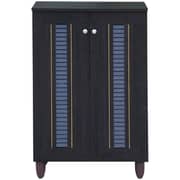Marshal V Shoe Cabinet Wenge Brown