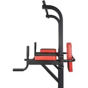 Adjustable Height Pull Up Station Multi Gym Power Tower Dip Station Home Fitness Training Equipment Vertical Knee Raise Pull Chin Push Up Workout Fitness