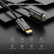 UGREEN HDMI 2.0 4K Zinc Alloy Optical Fiber Cable 20m (Black) UGREEN HDMI 2.0 4K Zinc Alloy Optical Fiber Cable 20m (Black)
