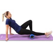 ULTIMAX EVA Yoga Foam Roller Floating Point Gym Physio Massage Fitness Equipment Massager for Muscle Multicolor (Blue) - 35cm