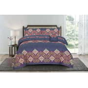 Kassino Bed Sheet Queen 3pcs Set Fabbr Grey Copper Kassino Bed Sheet Queen 3pcs Set Fabbr Grey Copper