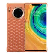 Huawei Vegan Leather PU Case Orange For Mate 30 Pro