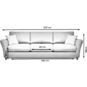 Galaxy Design Opera 3 Seater Sofa Pink