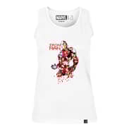 Marvel Iron Man Pixel Women's Tank Top White Double Extra Large Marvel Iron Man Pixel Women's Tank Top White Double Extra Large