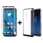 Amazing Thing S9BSF2GLA Supreme Glass Curved Screen Protector Clear For Samsung Galaxy S9 +VRS Design VRSGS9CRBMB Crystal Bumper Hard Case Metal Black For Samsung Galaxy S9 Amazing Thing S9BSF2GLA Supreme Glass Curved Screen Protector Clear For Samsung Galaxy S9 +VRS Design VRSGS9CRBMB Crystal Bumper Hard Case Metal Black For Samsung Galaxy S9