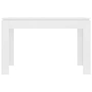 vidaXL Dining Table White 120x60x76 cm Engineered Wood vidaXL Dining Table White 120x60x76 cm Engineered Wood