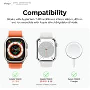 Elago W3 Stand for Apple Watch Charger for Apple Watch Ultra 49mm 45mm 44mm Classic White Elago W3 Stand for Apple Watch Charger for Apple Watch Ultra 49mm 45mm 44mm Classic White