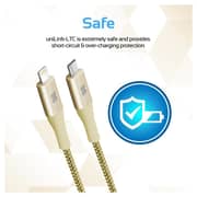 Promate Type-C To Lightning Cable 2m Gold