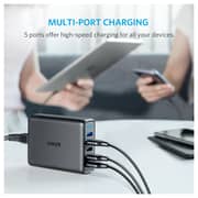 Anker Powerport 5 Ports Dual Black