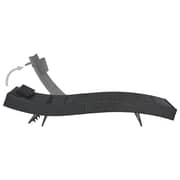 44896 Vidaxl Sun Lounger Poly Rattan And Textilene Black 44896 Vidaxl Sun Lounger Poly Rattan And Textilene Black