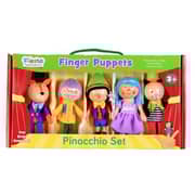 Fiesta Crafts T-2804 Finger Puppet Pinocchio Set 5pcs
