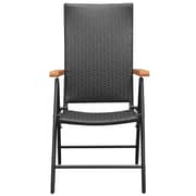 Vidaxl 5 Piece Garden Dining Set Black And Brown Vidaxl 5 Piece Garden Dining Set Black And Brown