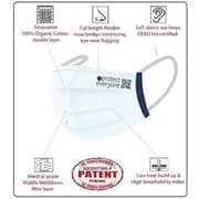 Ceae 100% Organic Cotton 3 Layer 30 Wash Reusable Face Mask (Pack of 4) Ceae 100% Organic Cotton 3 Layer 30 Wash Reusable Face Mask (Pack of 4)