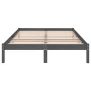 Vidaxl Bed Frame Grey Solid Wood Pine 120x200 Cm Vidaxl Bed Frame Grey Solid Wood Pine 120x200 Cm