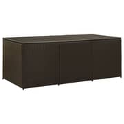 Vidaxl Garden Storage Box Poly Rattan 180x90x75 Cm Brown Vidaxl Garden Storage Box Poly Rattan 180x90x75 Cm Brown