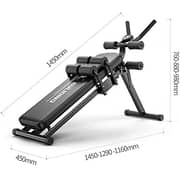 ULTIMAX Sit Up Bench, Incline Decline Bench with Resistance Bands Workout Full Body for Home Gym, Abdominal Exercise Equipment, Suitable Men and Women, Black ULTIMAX Sit Up Bench, Incline Decline Bench with Resistance Bands Workout Full Body for Home Gym, Abdominal Exercise Equipment, Suitable Men and Women, Black