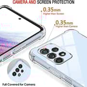 WaveWi Screen Protector With Lens Cover and Case Clear Galaxy A13/A23/M23/M33