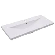 vidaXL Built-in Basin 91x39.5x18.5 cm Ceramic White vidaXL Built-in Basin 91x39.5x18.5 cm Ceramic White