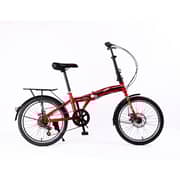 Vego Fold Folding Bike 6 Speed 20 Inch - Red