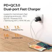 Joyroom 20Watts Dual Port PD + QC 3.0 Smart Travel Charger EU Black Joyroom 20Watts Dual Port PD + QC 3.0 Smart Travel Charger EU Black