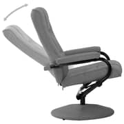 Vidaxl Recliner Chair With Footrest Light Grey Fabric Vidaxl Recliner Chair With Footrest Light Grey Fabric