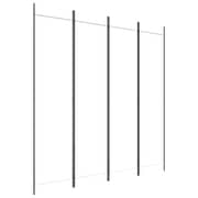 vidaXL 4-Panel Room Divider White 200x200 cm Fabric vidaXL 4-Panel Room Divider White 200x200 cm Fabric