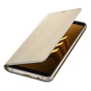 Samsung Galaxy A8+ 2018 Neon Flip Cover - Gold Samsung Galaxy A8+ 2018 Neon Flip Cover - Gold
