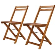 Vidaxl Outdoor Bistro Chairs 2 Pcs Solid Acacia Wood Vidaxl Outdoor Bistro Chairs 2 Pcs Solid Acacia Wood