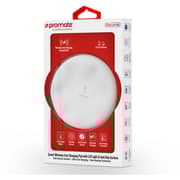 Promate CLOUDQI Smart Wrls Charing Pad white